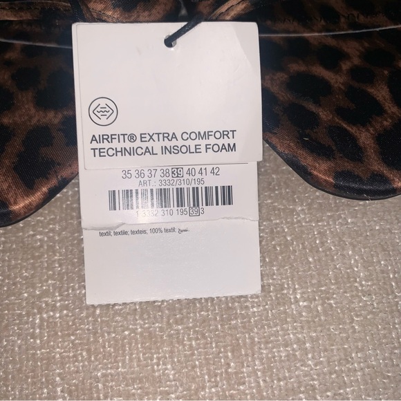 NWT Zara Women's Leopard Print Sandals Brown Size 39 #chic #leopard Print - Picture 9 of 11